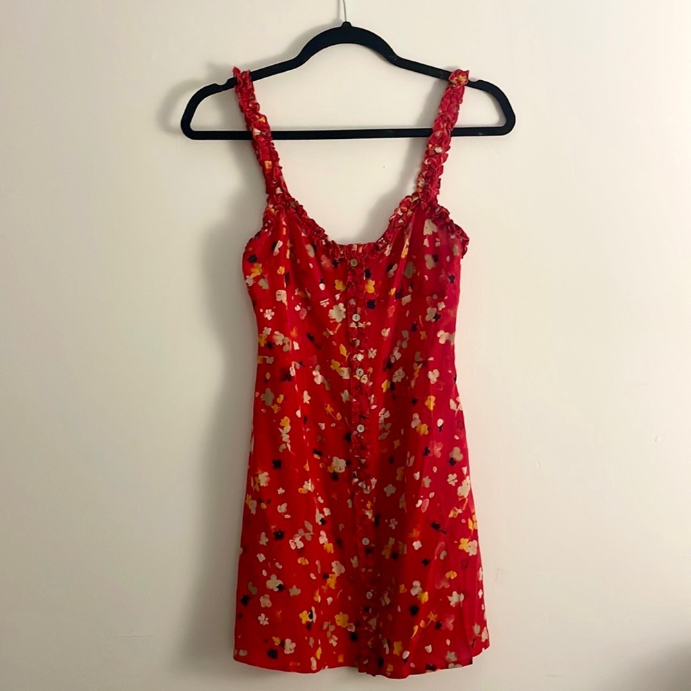 Réalisation Par, Julia dress in ‘Rouge Fleur', XS.